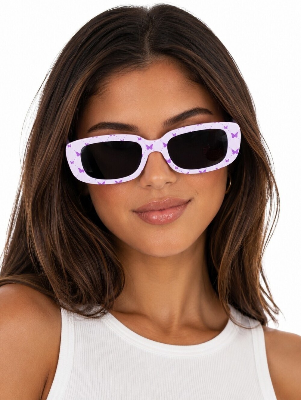 Dolls Kill Purple Butterfly Sunglasses NWT